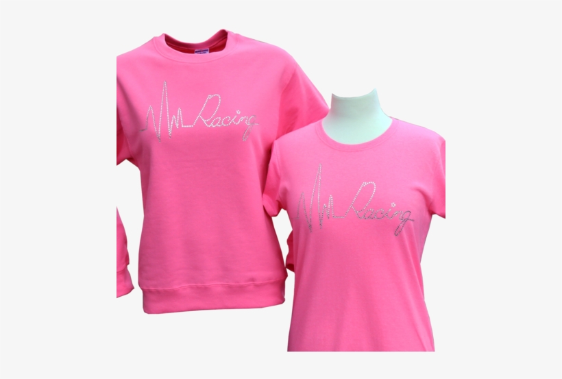 Heart Beat Of Racing / Rhinestones / Crew Neck & T's - Pattern, transparent png