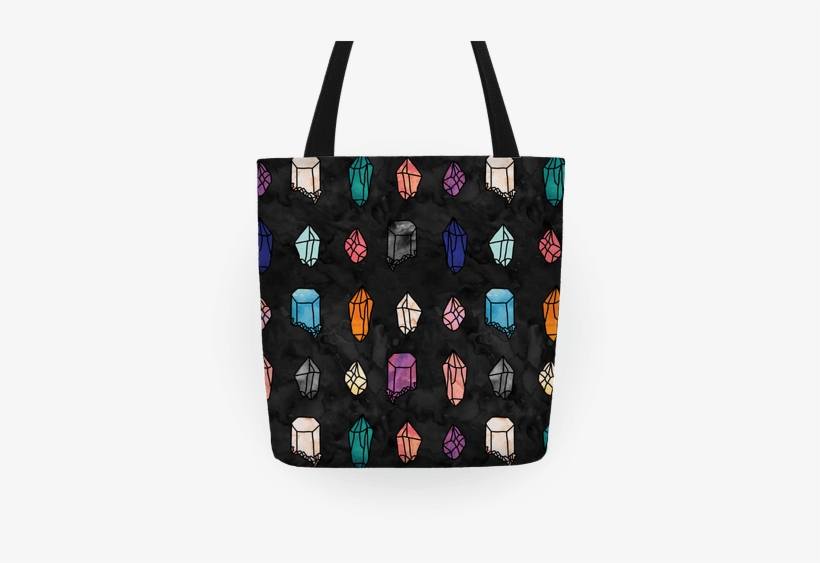 Watercolor Crystal Pattern Tote - Tote Bag, transparent png