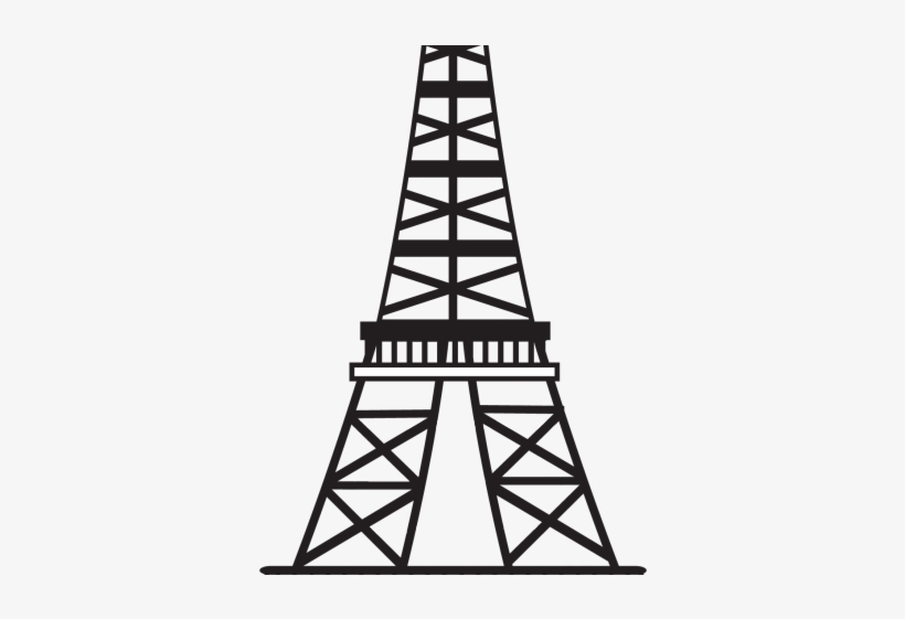 Drawn Eiffel Tower Transparent - Pencil Sketch Of Eiffel Tower, transparent png