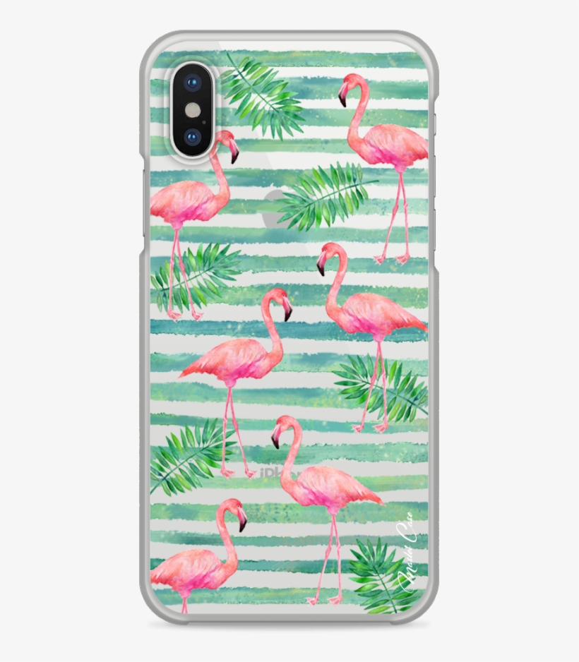 Coque Iphone X Tropical Watercolor Striped Flamingo - Iphone 6s, transparent png