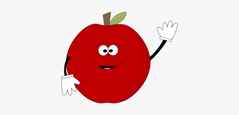 Jpg Freeuse Stock Clipart Smiley Face Red - Apple Fruit With Face, transparent png