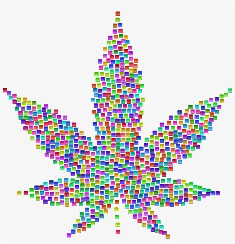 This Free Icons Png Design Of Marijuana Leaf Tiles, transparent png