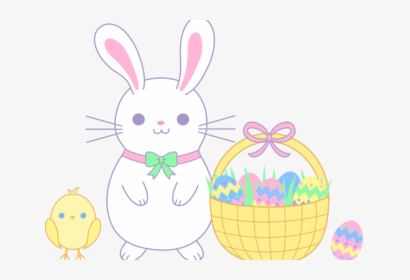 Easter Bunny Clipart Egg Hunt - Cartoon Bunny Rabbit, transparent png