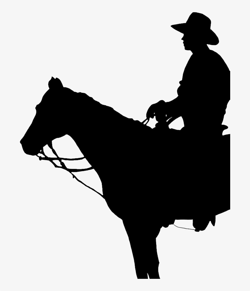 Cowboy Silhouette Transparent, transparent png