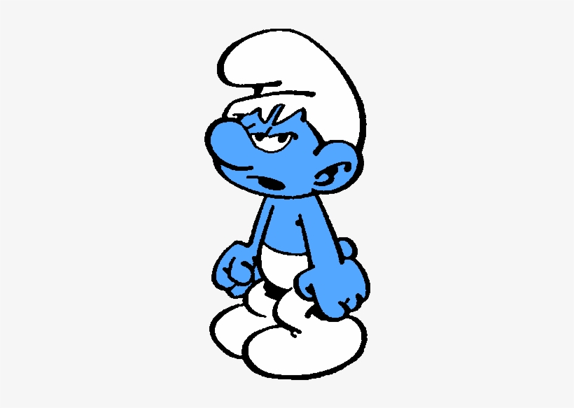 Grouchy Smurf, transparent png