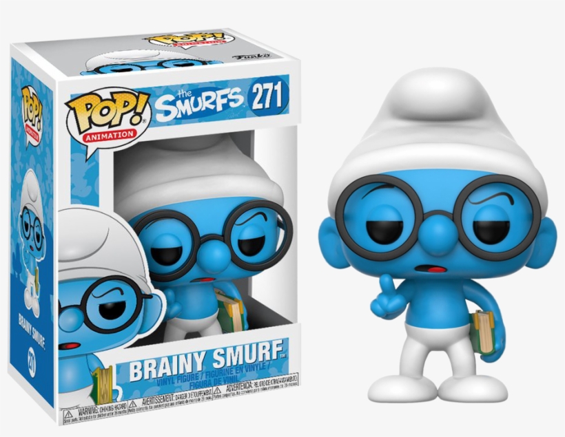 The Smurfs Brainy Smurf Funko Pop Vinyl Figure - Funko Pop! Animation: The Smurfs - Brainy Smurf, transparent png