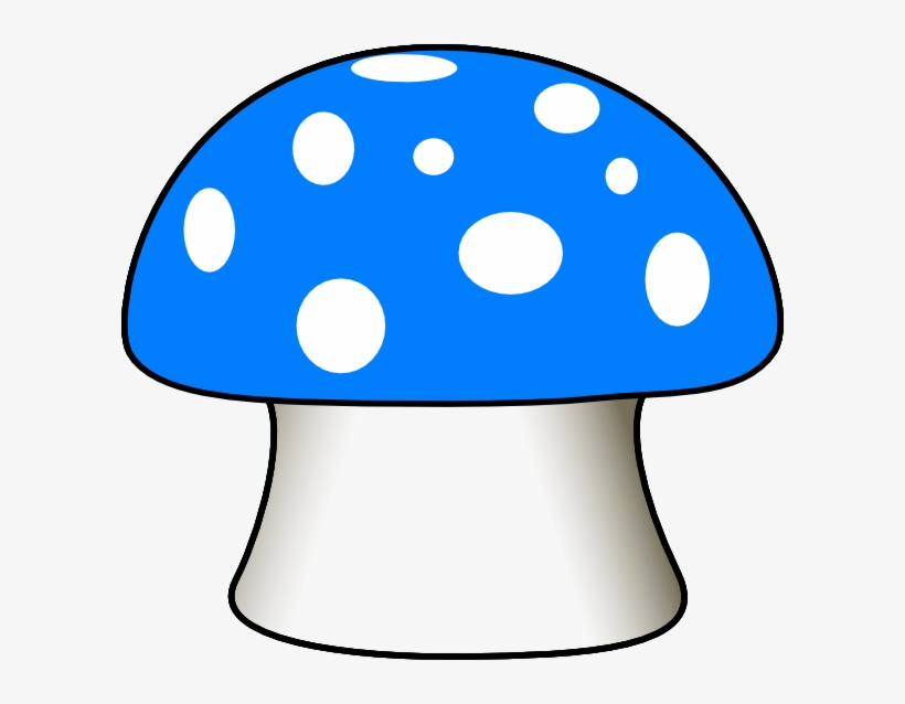Blue Mushroom Clip Art - Blue Mushroom Clipart, transparent png
