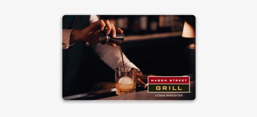 Mason Street Grill Dining Bartender Gift Card, transparent png