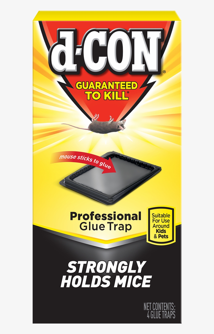 D-con® Glue Traps - D-con Glue Mouse Traps, 4 Traps, transparent png
