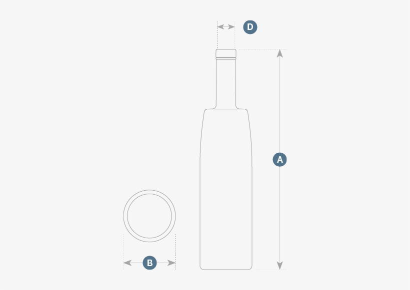 Technical Description - Glass Bottle, transparent png