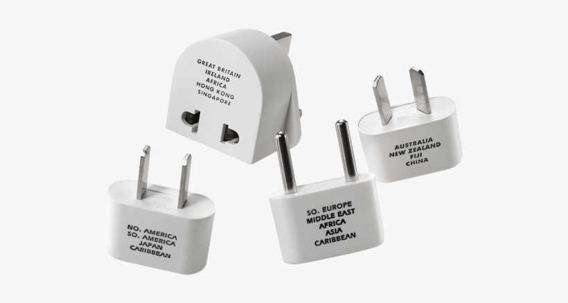 Adapter Plug Set For Worldwide Use - Franzus Travel Smart M500enr Adapter Plug Set 4 Pieces, transparent png