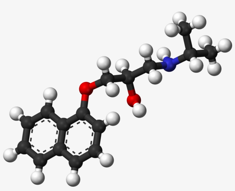 Propranolol 3d Balls - Amine Compounds (chemical Compounds), transparent png