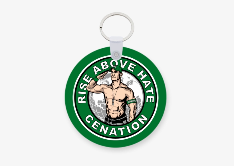 John Cena Printed Keychain - John Cena Rise Above Hate Cenation, transparent png