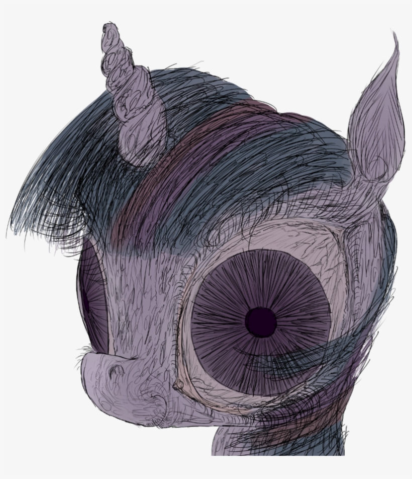 Php15, Creepy, Face, Semi-grimdark, Solo, Twilight - Sketch, transparent png
