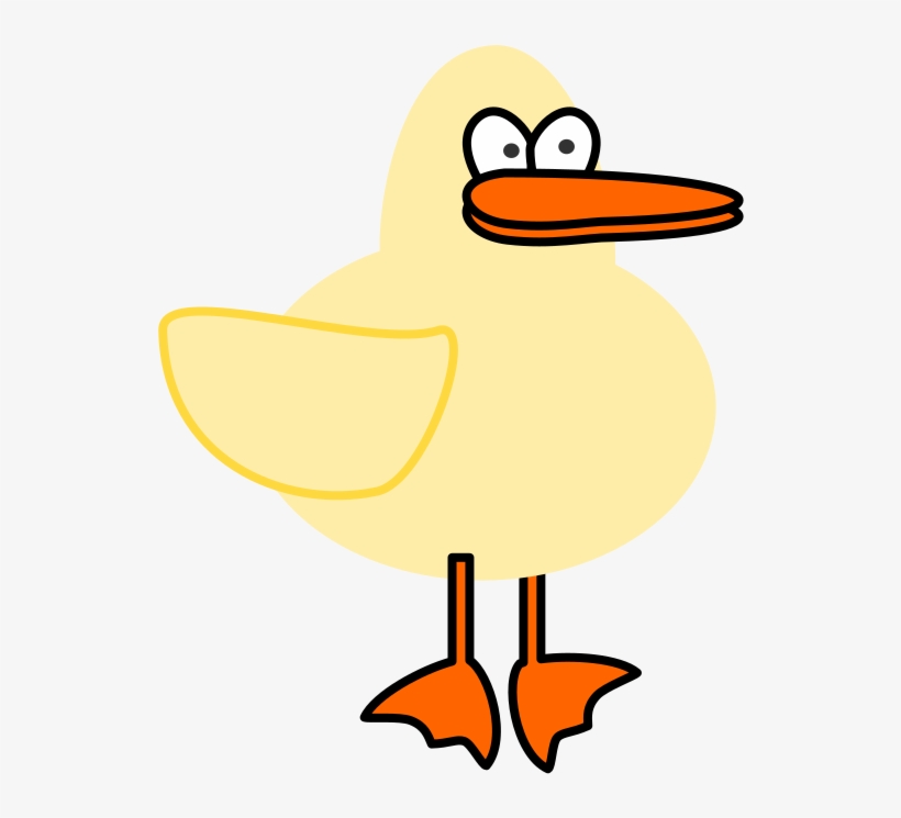 Duck Clipart Silly - Silly Duck, transparent png