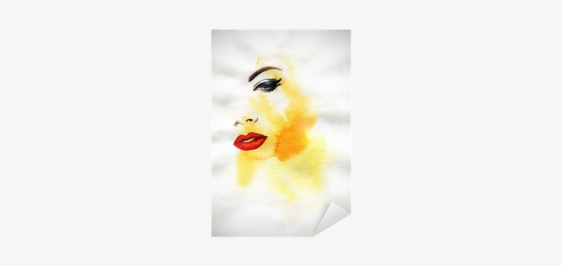 Beautiful Woman Face - Illustration, transparent png
