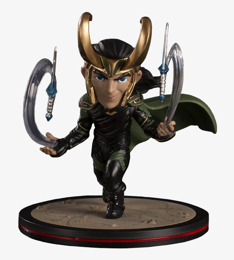 Loki 4" Q-fig Vinyl Figure - Thor Ragnarok Loki Q Fig Figure, transparent png