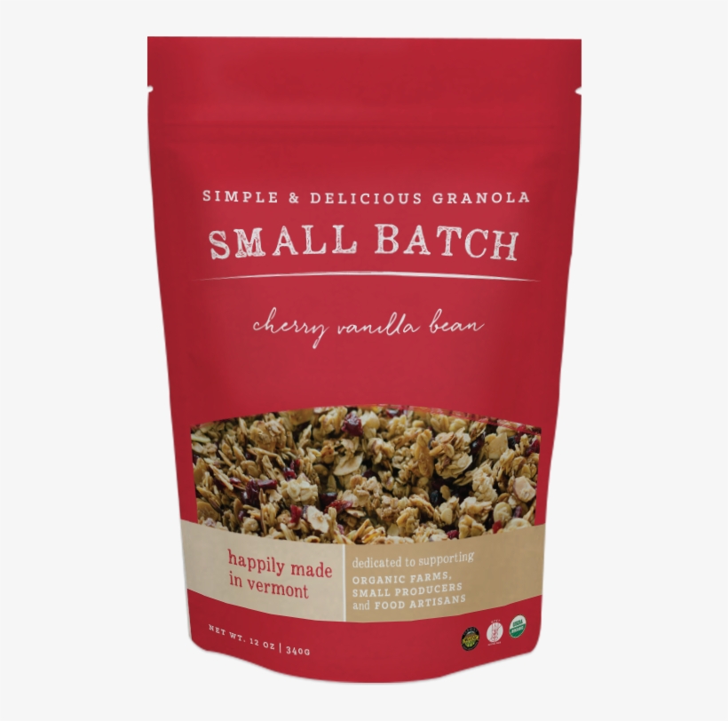 Cherry Vanilla Bean - Small Batch Organics Granola, Toasted Coconut Ginger, transparent png