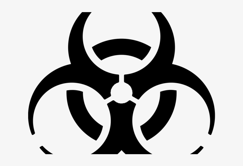 Biohazard Clipart Nuclear Sign - Biohazard Sticker, transparent png