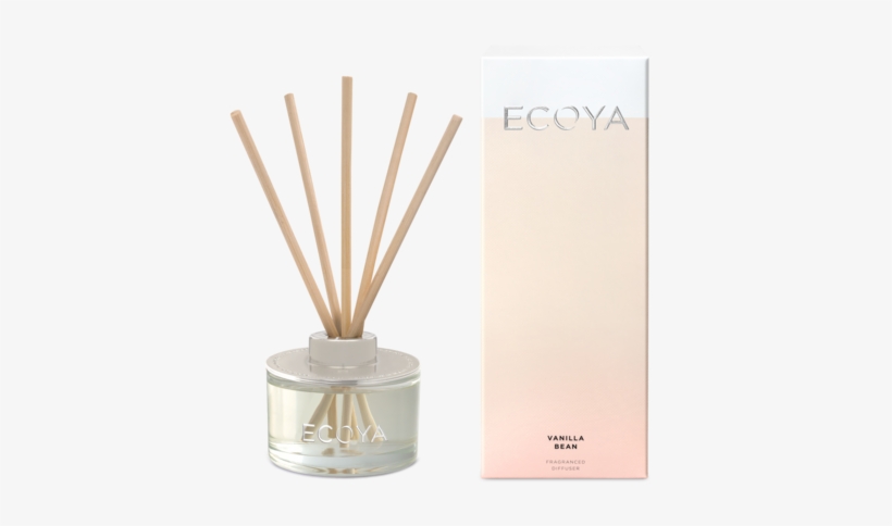 Vanilla Bean Mini Diffuser - Ecoya Lemongrass & Ginger Mini Reed Diffuser 50ml, transparent png