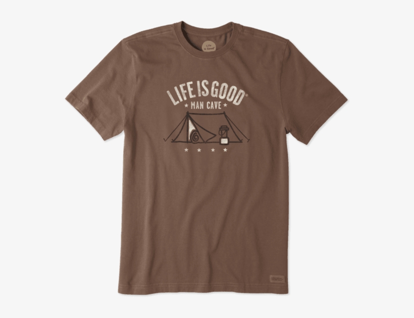 Men's Man Cave Crusher Tee - Life Is Good T Shirt Drummer, transparent png