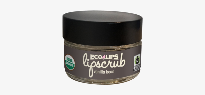 Lip Scrub Vanilla Bean - Eco Lips Lip Sugar Scrub 2 Pack (2- 15ml Jars) 100%, transparent png