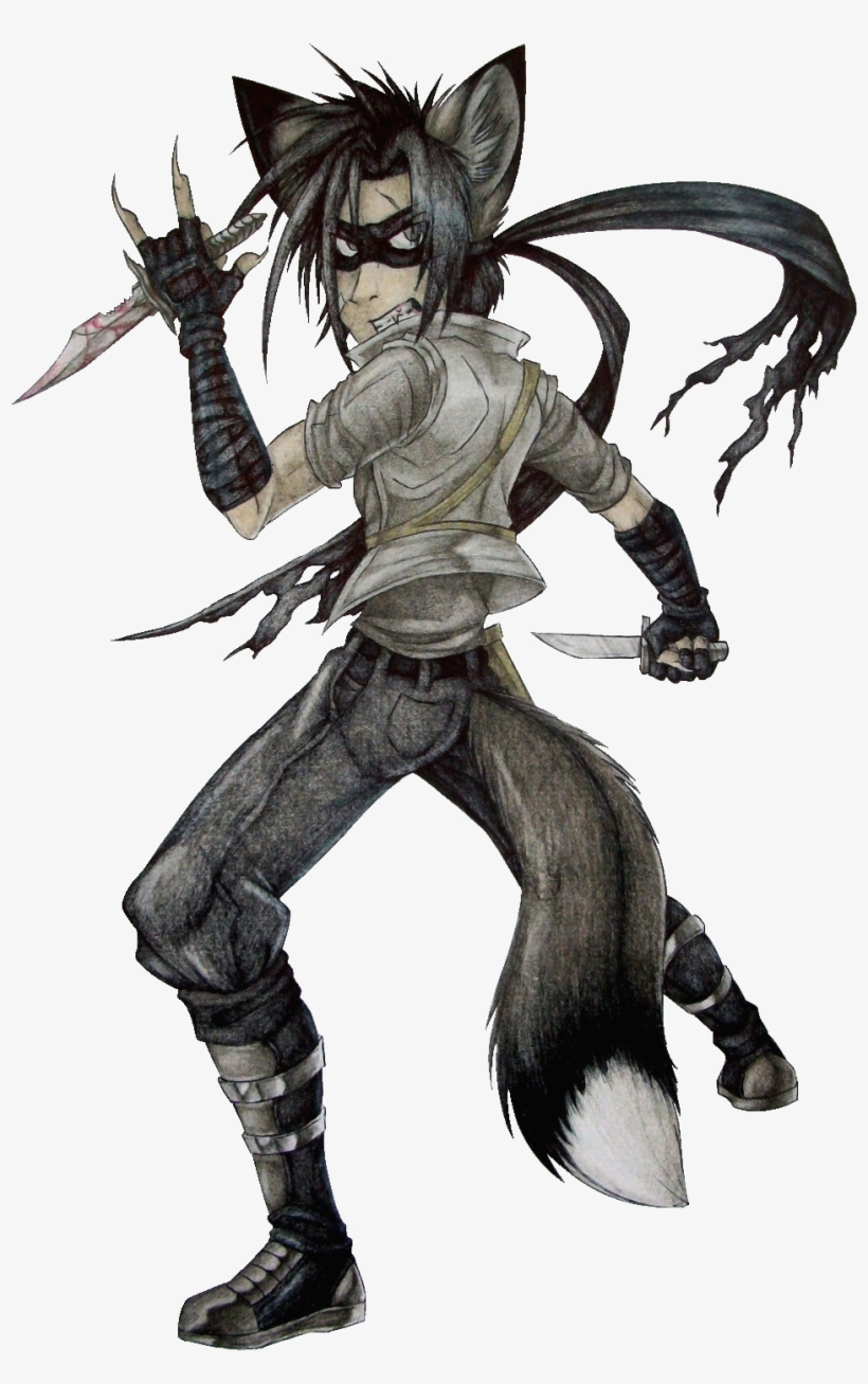 Raiden Silverfox - Drawing, transparent png
