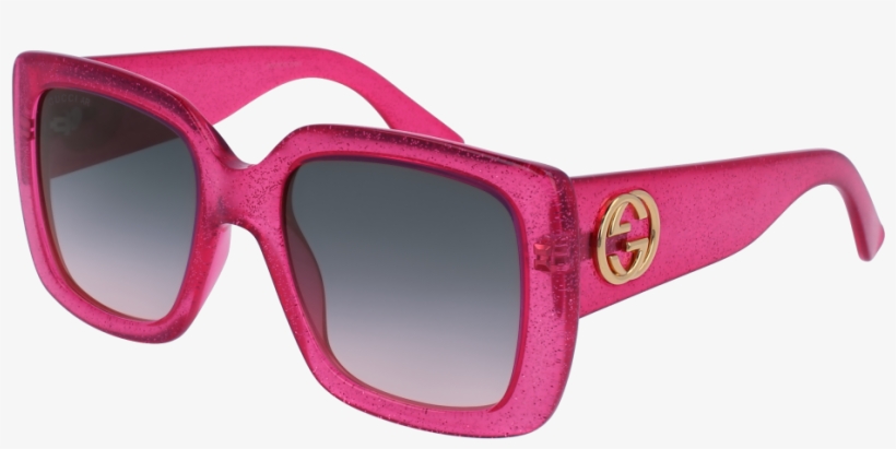 Ray Ban Aviators Pink Frames Png Format - Gucci Gg0141s-003 Pink, transparent png