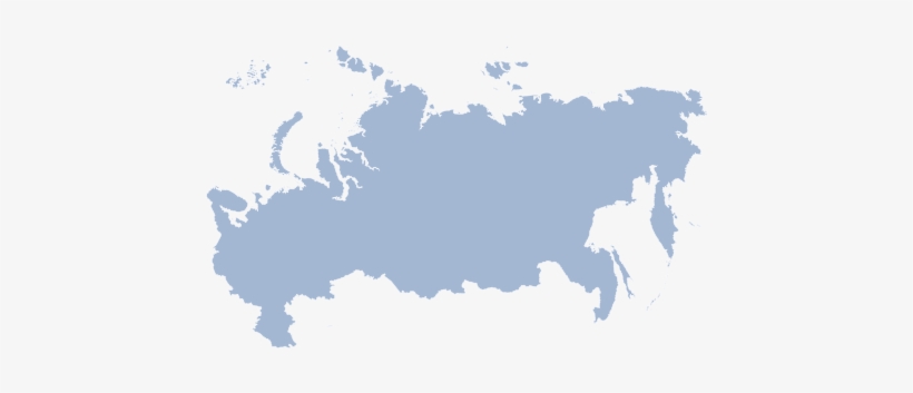 Low Poly Maps Russia, transparent png