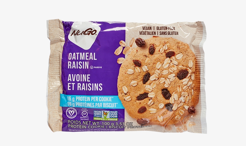 Project Description - Nugo Nutrition Kosher Oatmeal Raisin Cookies - Gluten, transparent png