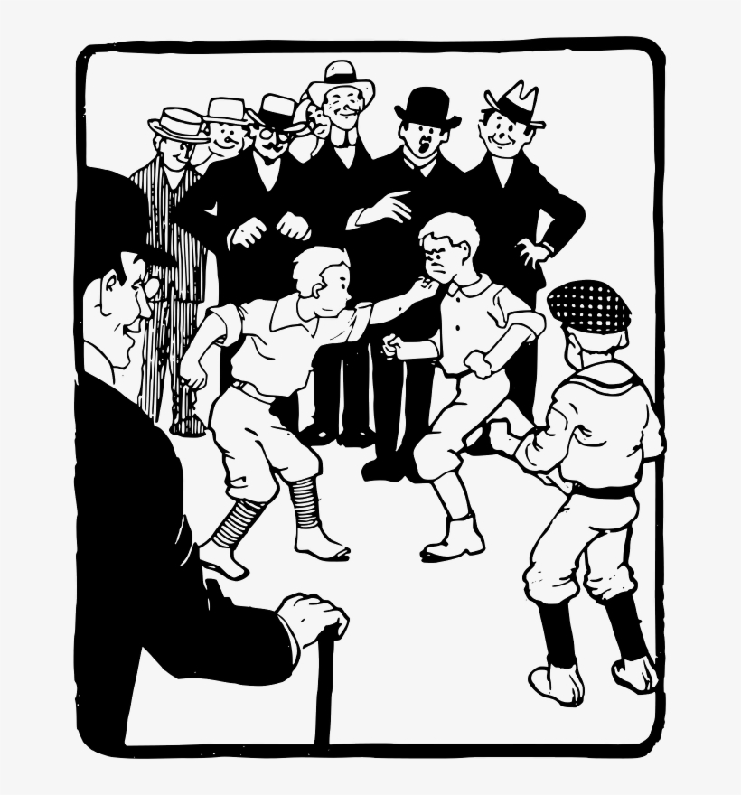 Public Fight Clipart, transparent png
