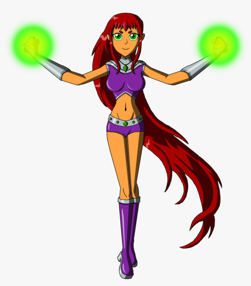Svg Free Library Dc New Teen Titans Starfire By Moheart - Starfire Titans Dc Starfire, transparent png