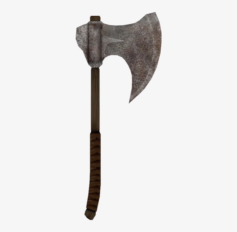 Iron War Axe - Oblivion Axe, transparent png