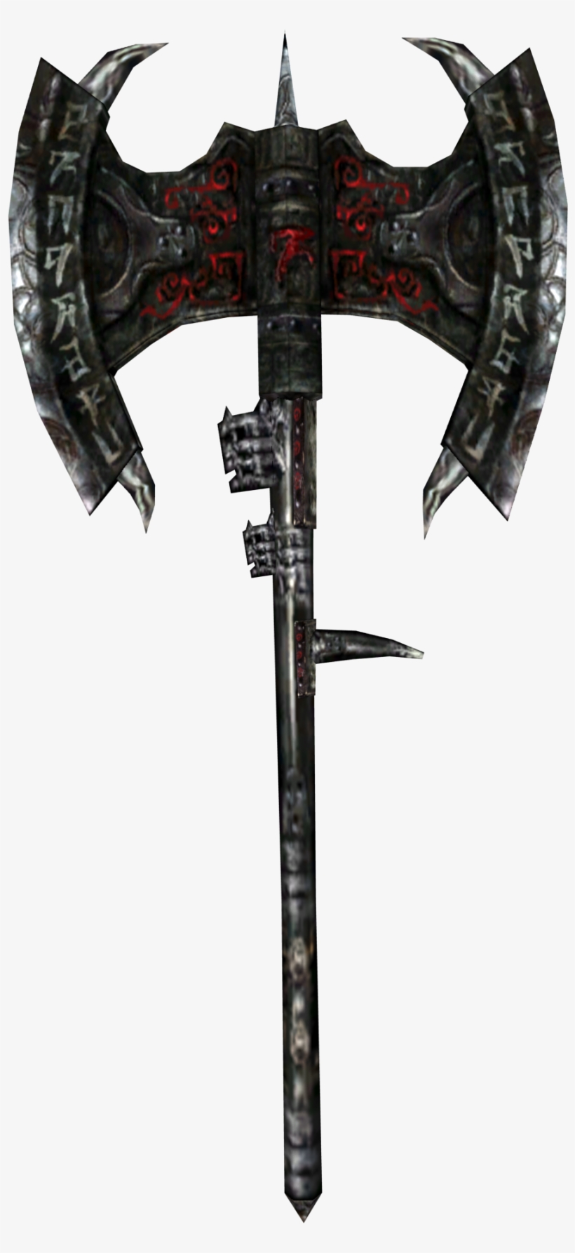Daedric Battle Axe - Axe, transparent png