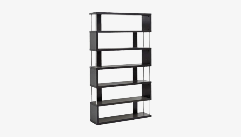 Baxton Studio Barnes Bookcase, Dark Brown, transparent png