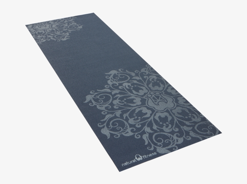 Natural Fitness Eco-smart Yogamat - Natural Fitness Eco-smart Yoga Mat - 24"x69"x4mm, Indigo/aqua, transparent png