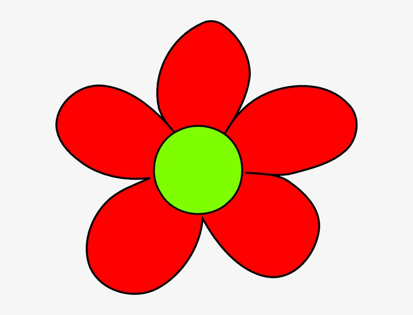 Red Flower Clip Art, transparent png