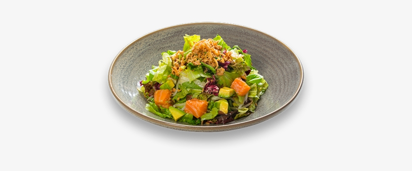 High Angle Picture Of Our Salmon And Avocado Salad - Caesar Salad, transparent png