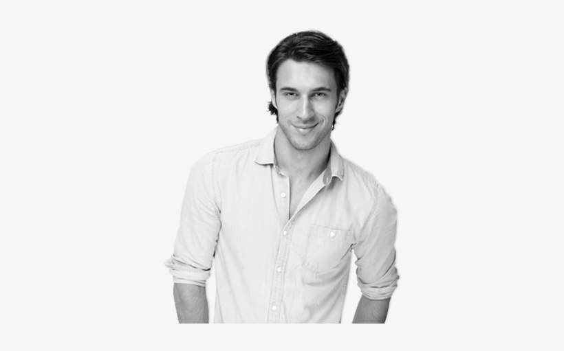Beautiful Sound - Black White Men Png, transparent png