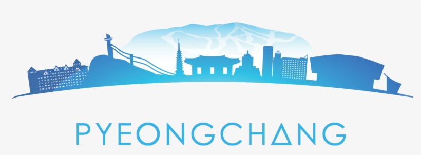 Logo - Pyeongchang Skyline Silouette, transparent png
