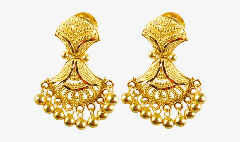 Purabi E Er 8609-13 - Gold Earring Designs At Tanishq, transparent png