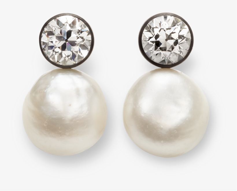 Handcrafted Hemmerle Earrings With Natural Pearls And - Earring, transparent png