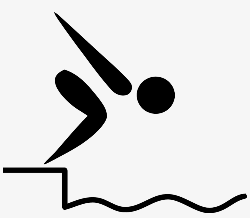 Collection Of Free Diving Clipart Olympic Diving - Swimming Pictogram, transparent png
