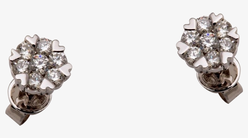 Diamond Cluster Earings - Earrings, transparent png