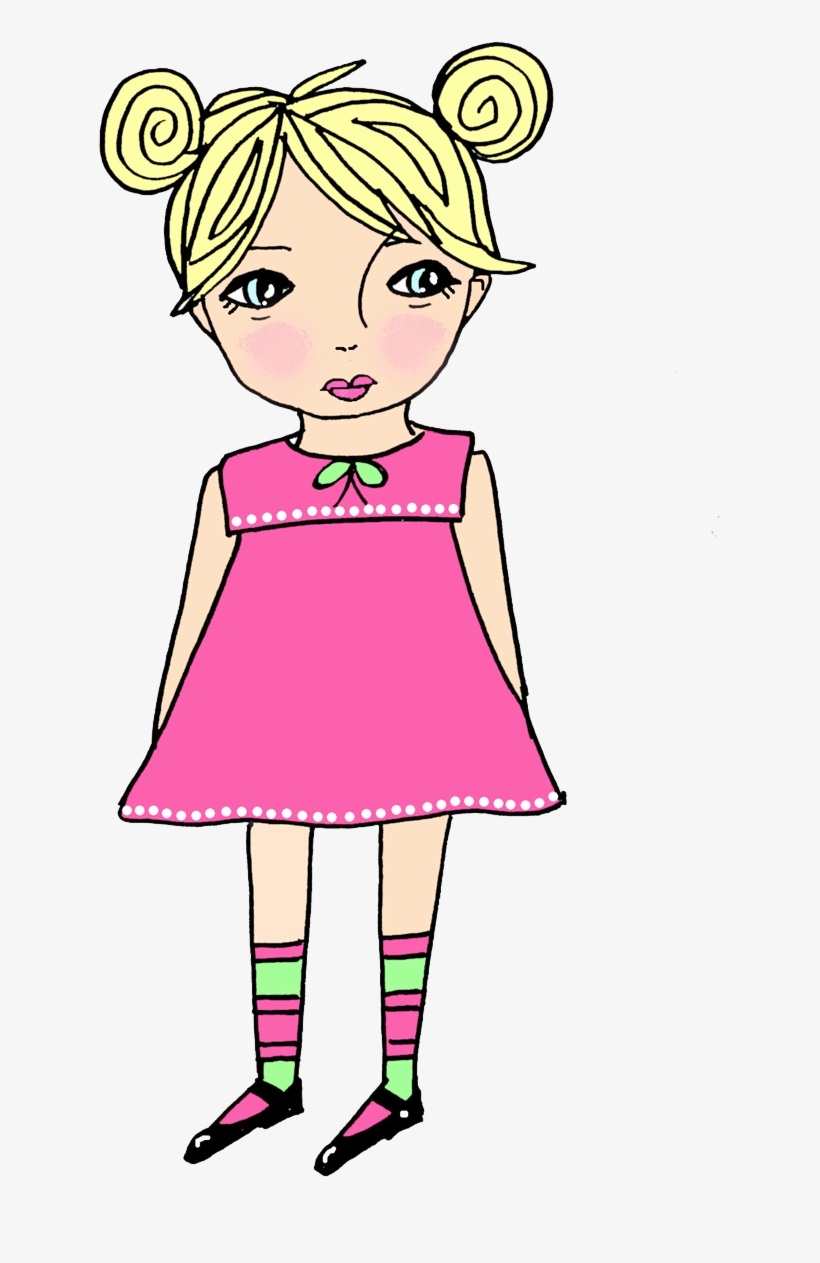 Girl Thinking Clipart - Birthday, transparent png