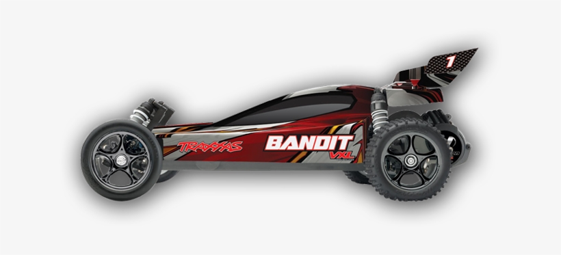 Traxxas 24076-3 Bandit Vxl: 1/10 Scale 2wd Brushless, transparent png