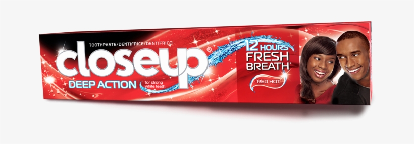 Closeup Red Hot Deep Action Toothpaste - 150 G, transparent png