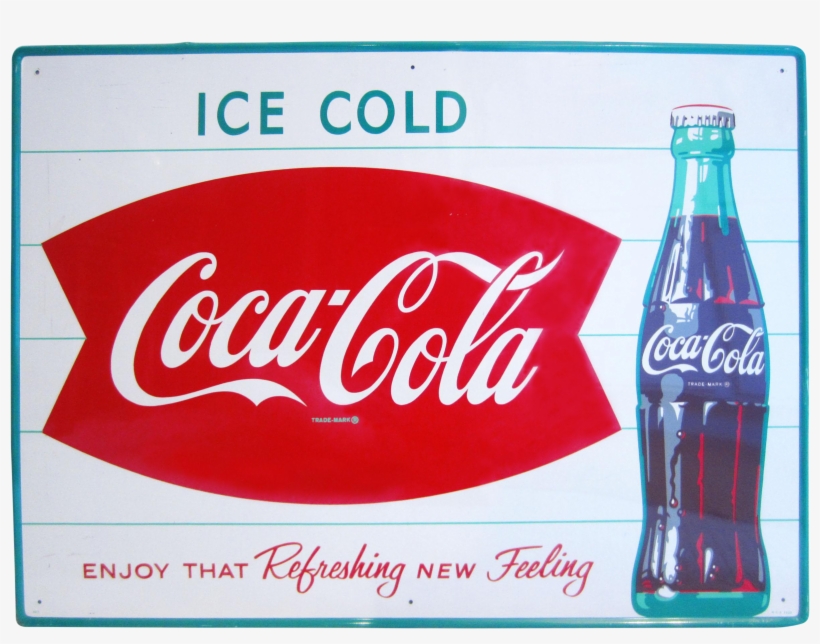 Vintage Coca Cola Advertising Sign Chairish - Cherry Vanilla Coca Cola, transparent png