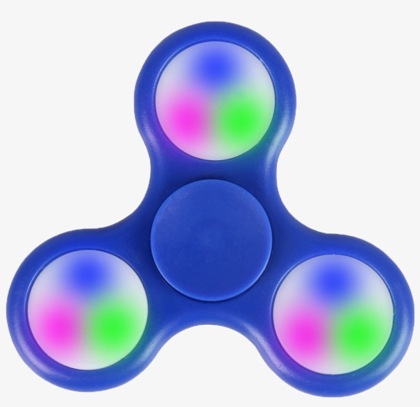 Led Fidget Spinner Png Clipart - Led Fidget Spinner Blue, transparent png