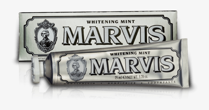 Whitening Mint Toothpaste - Marvis Whitening Mint Toothpaste, 3.8 Ounces, transparent png